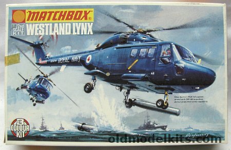 Matchbox 1/72 Westland Lynx - Army Transport or Royal Navy Anti-Submarine Strike Versions, PK-108 plastic model kit